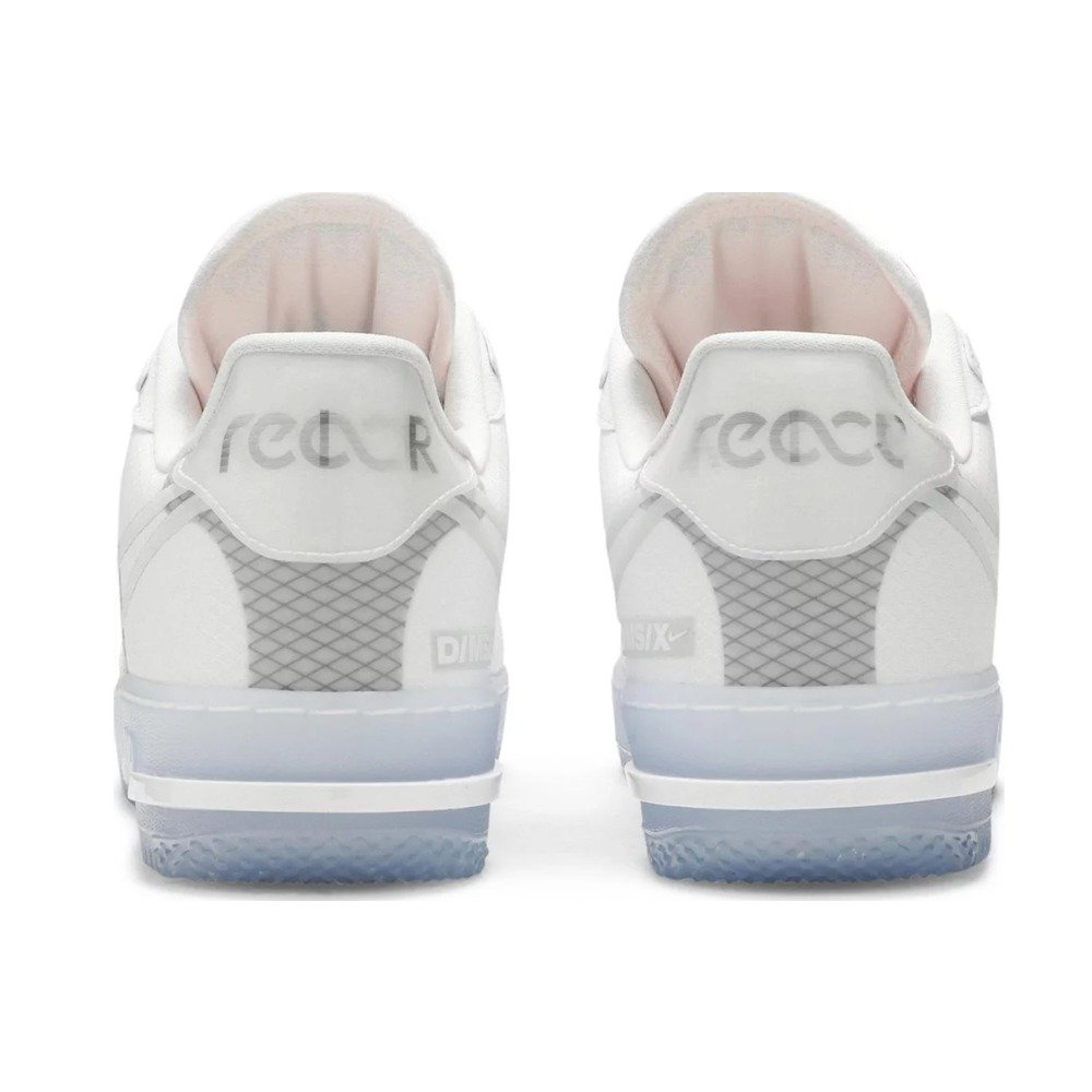 Air Force 1 React QSWhite/ Light Bone-Sail-Rush Coral sneakers