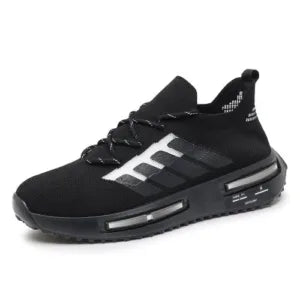 Men Sports Shoes Casual Breathable Running Shoes, Size: 39(Black)