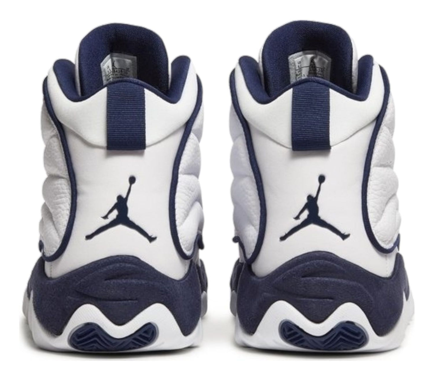 Men’s Jordan Pro strong white “Midnight Navy” basketball sneakers