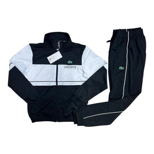 Lacoste Black & White Panel men’s Tracksuit