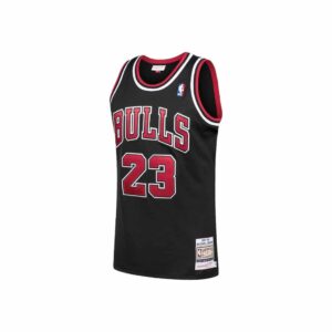 Men’s Chicago Bulls Michael Jordan Mitchell & Ness Black 1997-98 Hardwood Classics Player Jersey